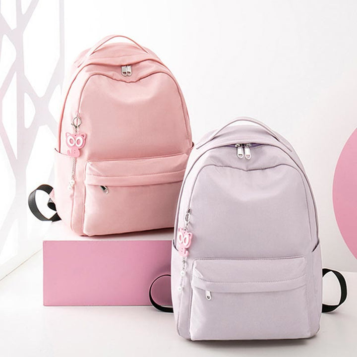 Rucksack für Damen, Campus, einfarbig, für Studenten, große Kapazität