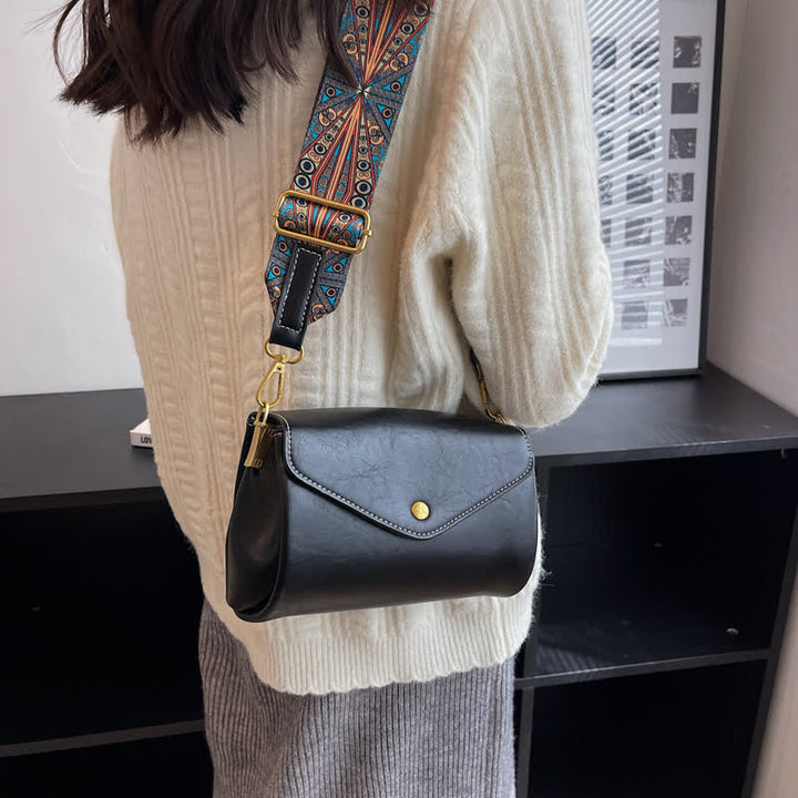 Retro Umhängetasche für Damen PU Leder Schultertasche Satchel Geldbörsen