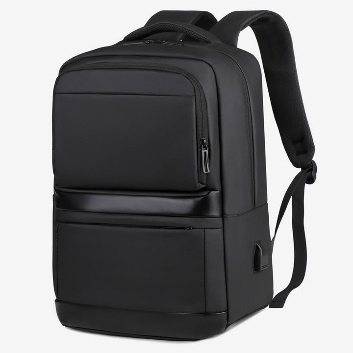 Sanfter Rucksack für Männer mit USB-Ladefunktion, große Business-Laptoptasche