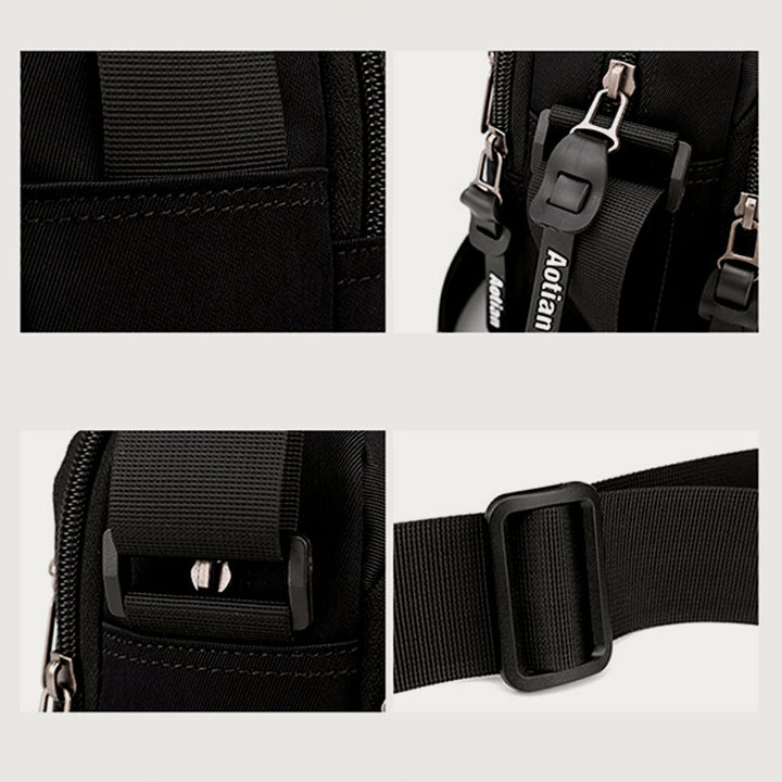 Unisex Leichte Casual Umhängetasche Mehrere Taschen Robuste Schulter Tasche Geldbörse