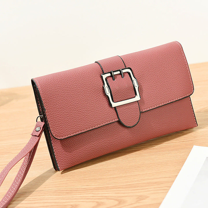 Lychee Muster Umschlag Stil Brieftasche Frauen Klassische Leder Tasche