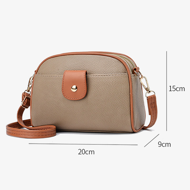 Weiche Handytasche für Damen, elegante Umhängetasche mit abnehmbarem Riemen