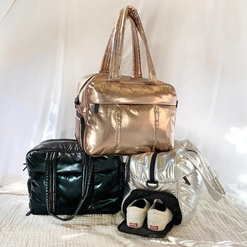 Reisetasche für Damen, große Kapazität, Aufbewahrungstasche aus Polyester