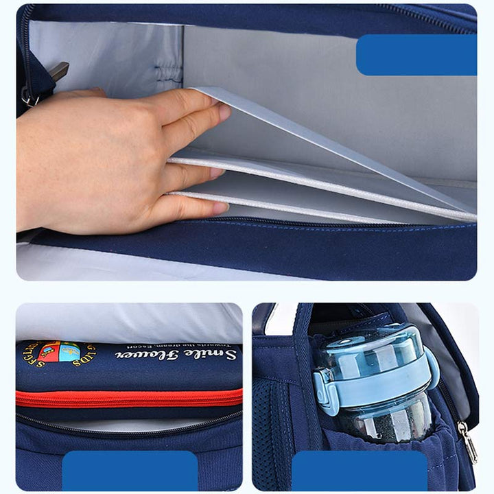 Rucksack für Mädchen und Jungen, Vorschule, Grundschule, Büchertasche mit reflektierendem Design