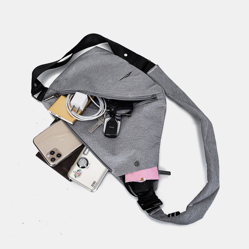 Leichte, wasserdichte Sling-Packung, lässige Brusttasche zum Radfahren und Wandern, Umhängetasche