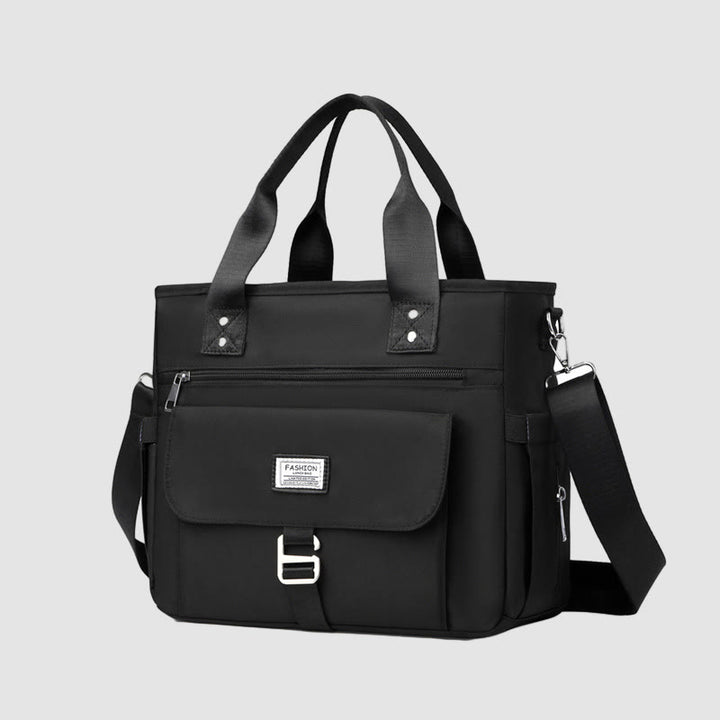 Tote Für Outdoor Picknick Tragbare Multifunktionale Wasserdichte Nylon Mittagessen Tasche - Schwarz - image 24
