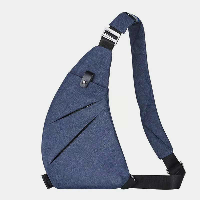 Leichte, langlebige Sling-Brusttasche, wasserdicht, kratzfest, Tagesrucksack, lässige Herren-Geldbörsen