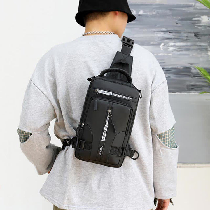 Sling-Brusttasche für Herren, lässiger Tagesrucksack mit Umhängegurt