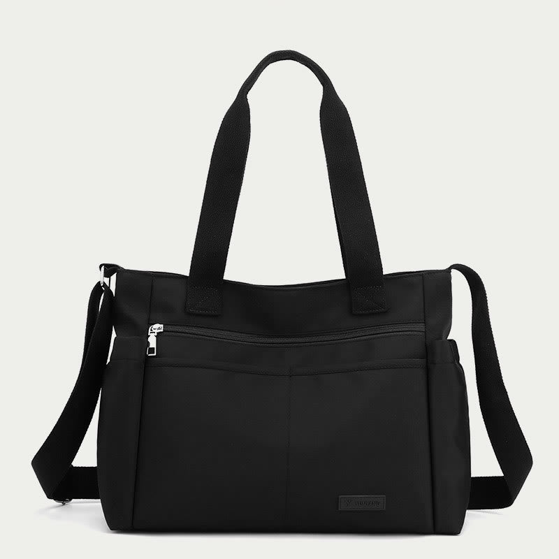 Minimalistische Tragetasche für Damen, große Handtasche aus Nylon für die Schule und Fitness