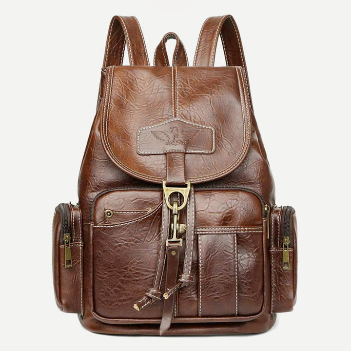 Veganer Lederrucksack für Damen, Vintage, Damen und Mädchen, lässiger Tagesrucksack