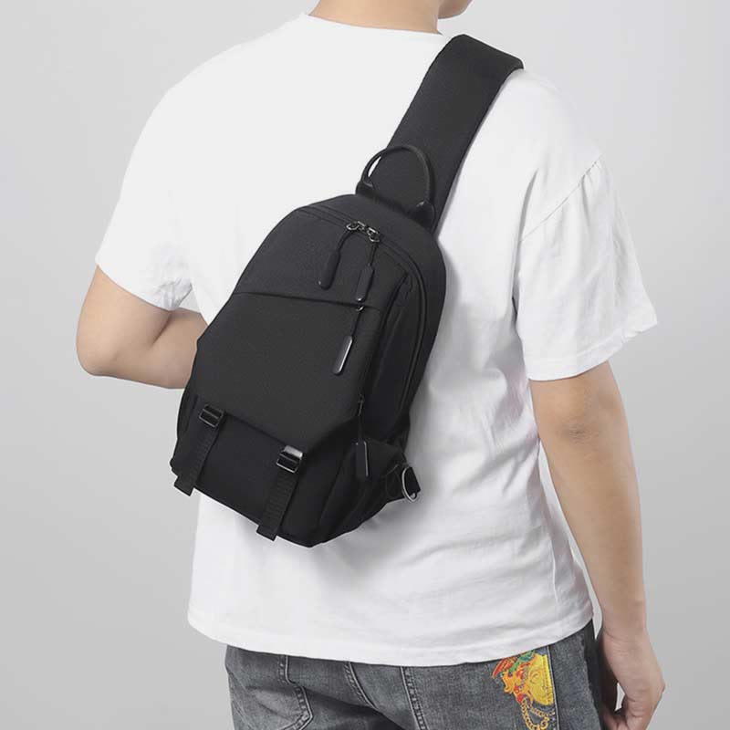 Schultertasche für Herren, abriebfest, lässiger Oxford-Umhängerucksack