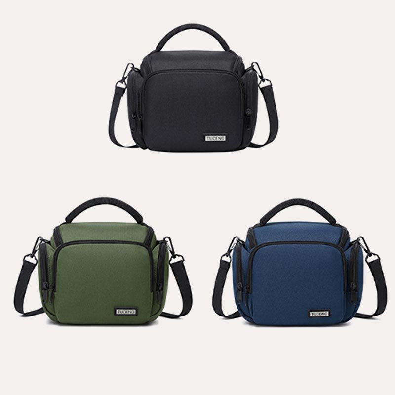 Kleine Kameratasche Vintage Gepolsterte Kameraschultertasche mit Umhängegurt