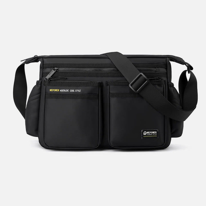 Klassische Reisetasche für Männer, Robuste große Umhängetasche aus Nylon