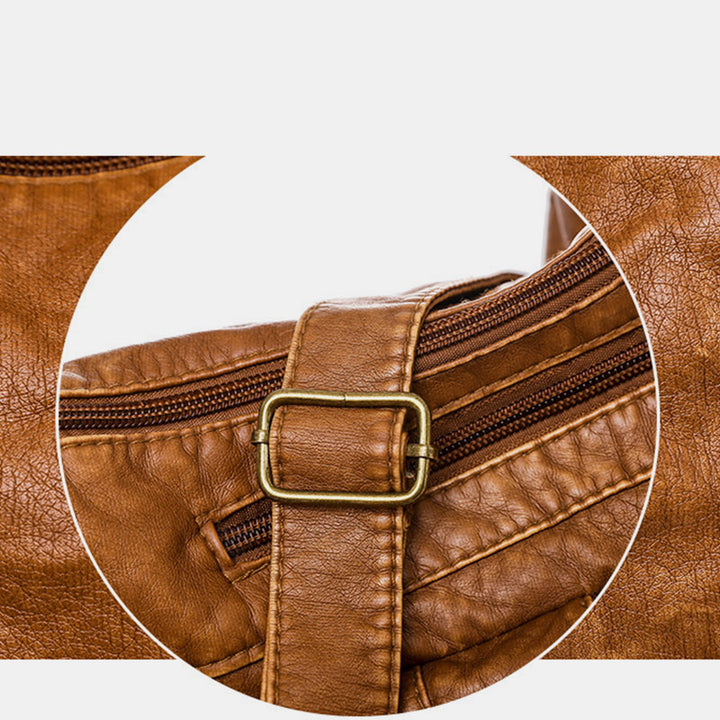 Umhängetasche im Vintage-Stil mit vielen Taschen und großem Fassungsvermögen