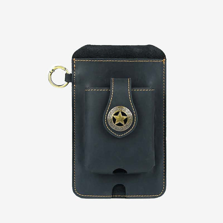 Multifunktionale Echtleder Handy Gürteltasche Loop Taille Holster