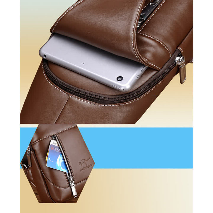 Männer Casual Reise Crossbody Brust Sling Tasche Ein Schultergurt