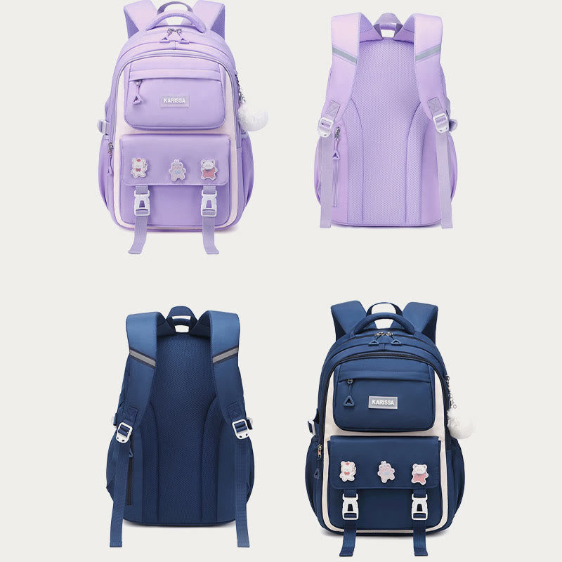 Rucksack für Frauen süßes Accessoire wasserabweisende langlebige Schultasche