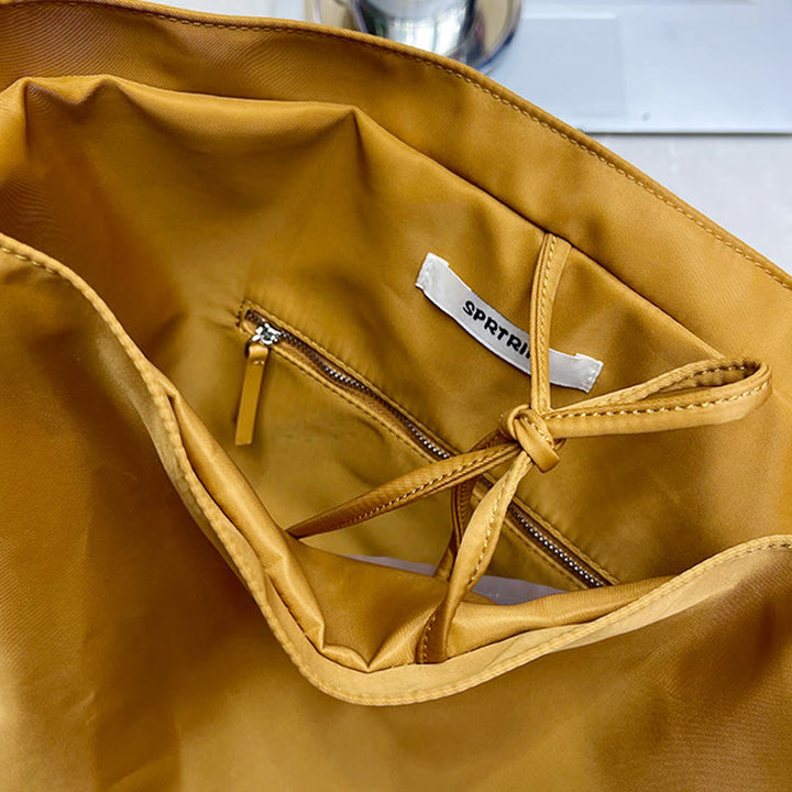 Große Einzel-Schultertasche für Damen, minimalistische Oxford-Unterarmtasche