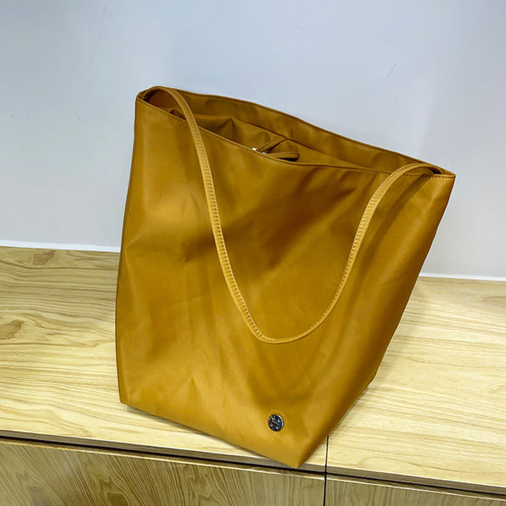 Große Einzel-Schultertasche für Damen, minimalistische Oxford-Unterarmtasche