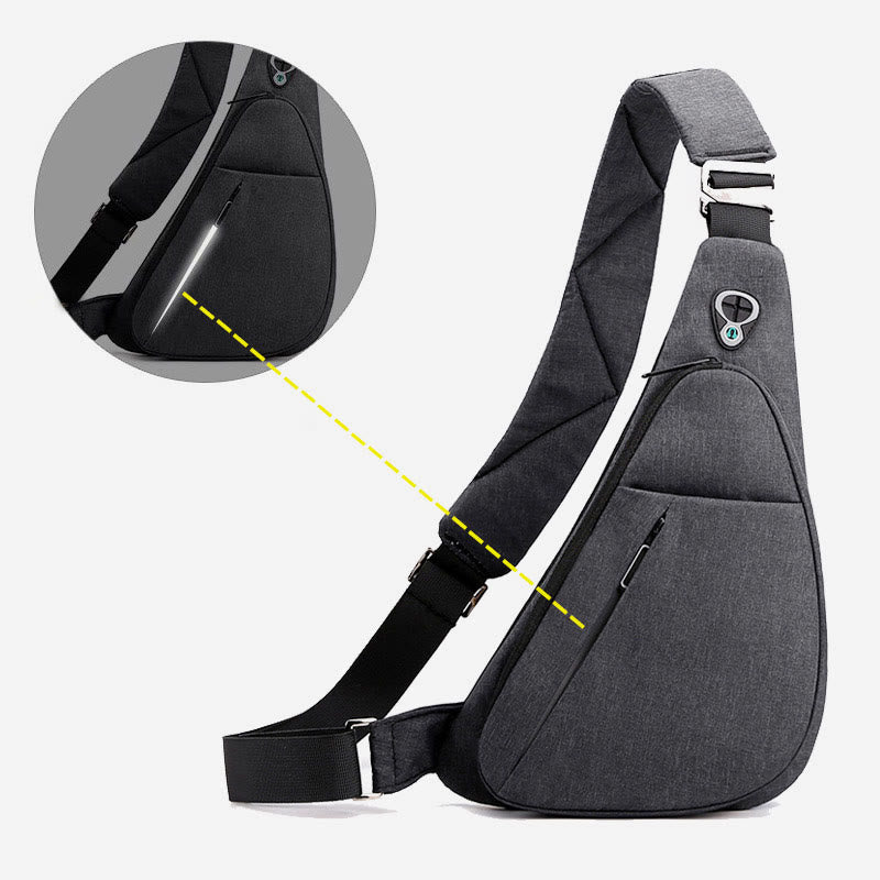 Schultertasche für Herren, wasserdicht, Nylon, tragbarer Umhängerucksack