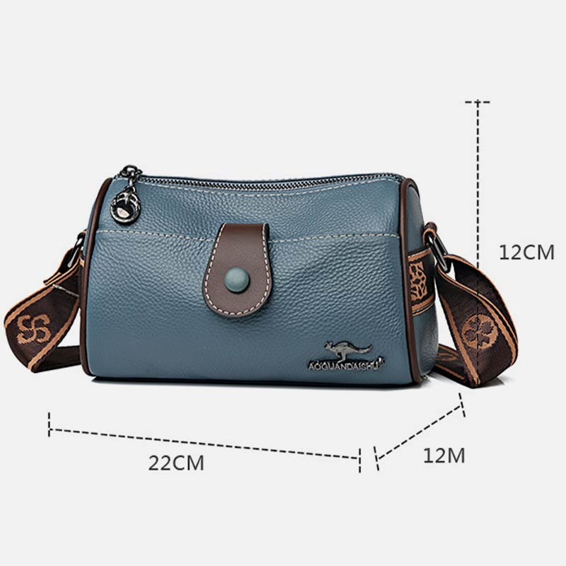 Retro Lady Unterarm Tasche Breiter Riemen Einfache Frauen Umhängetasche
