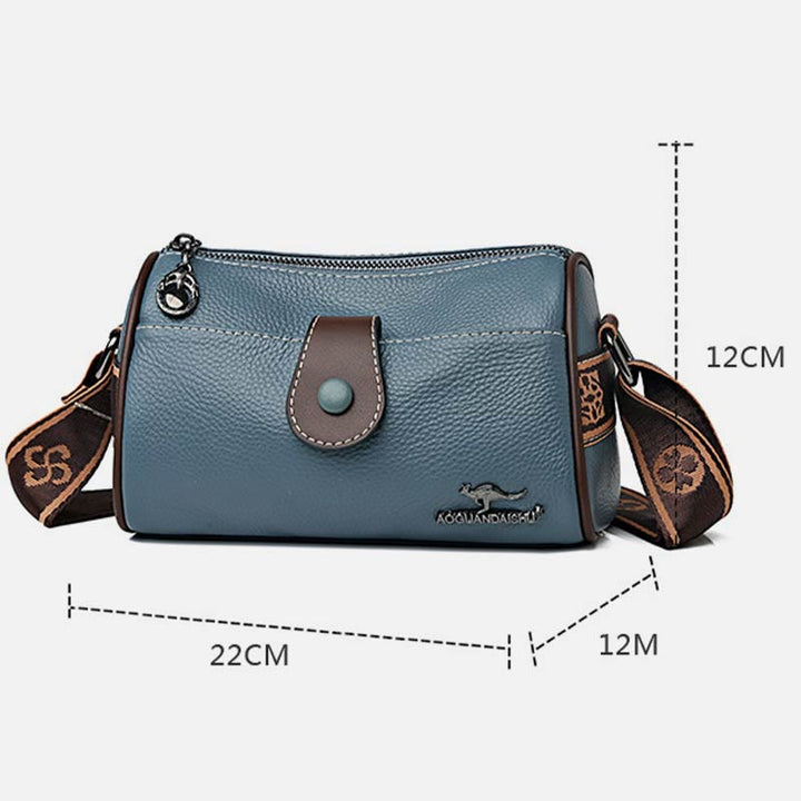 Retro Lady Unterarm Tasche Breiter Riemen Einfache Frauen Umhängetasche