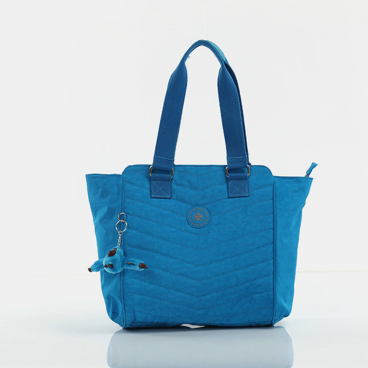 Nylon-Tragetasche für Damen, wasserdicht, groß, gesteppt, Schultertasche, Handtasche