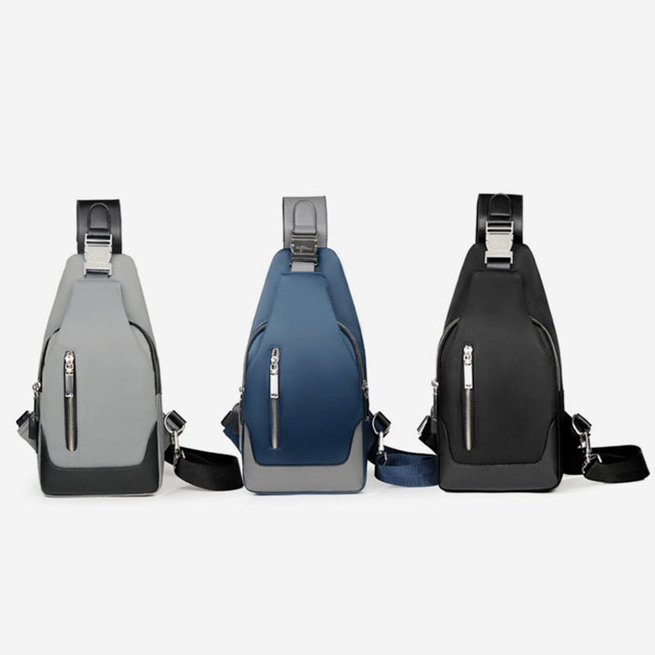 Wasserdichte Schultertasche mit USB-Ladefunktion 