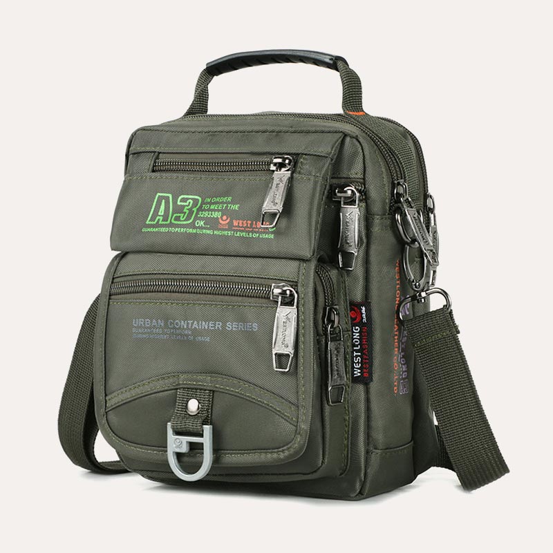 Nylon-Geldbörse mit mehreren Taschen, lässige Umhängetasche, Schultertasche, Reise-Brusttasche