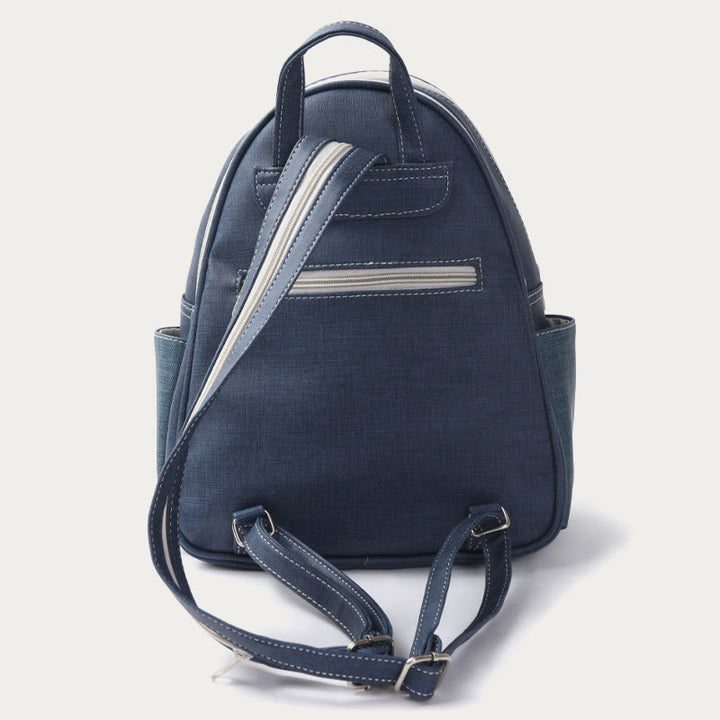 Schultertasche mit Reißverschluss für Damen, Retro, schlichter multifunktionaler Rucksack