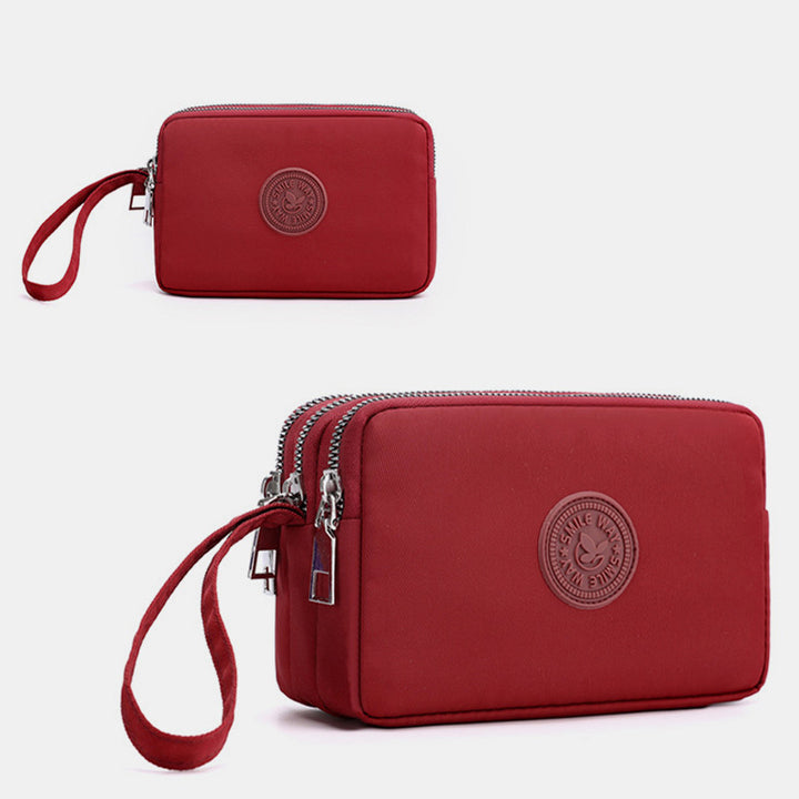 Großes Fassungsvermögen Armband-Geldbörse aus wasserdichtem Nylon, Handtasche, Clutch, Geldbörse für Damen