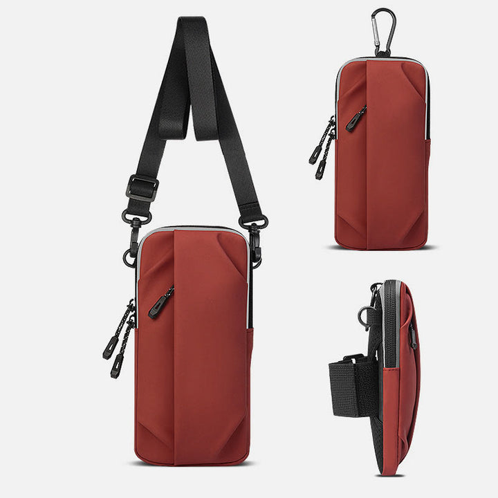 Handgelenktasche zum Laufen, wasserdichte Leder-Fitness-Telefontasche