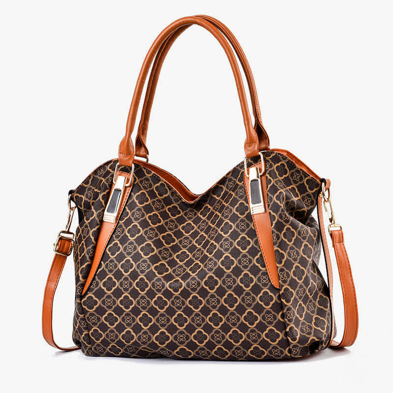 Hobo-Tasche aus Leder mit großem Fassungsvermögen, multifunktionale Schultertasche