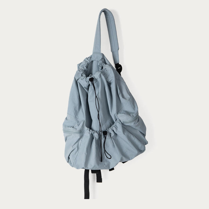 Rucksack für Damen, Nylon, Kordelzug, leicht, lässig, Reisetasche