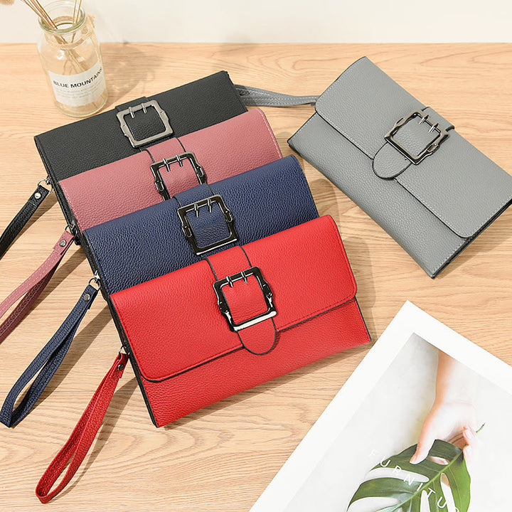 Lychee Muster Umschlag Stil Brieftasche Frauen Klassische Leder Tasche