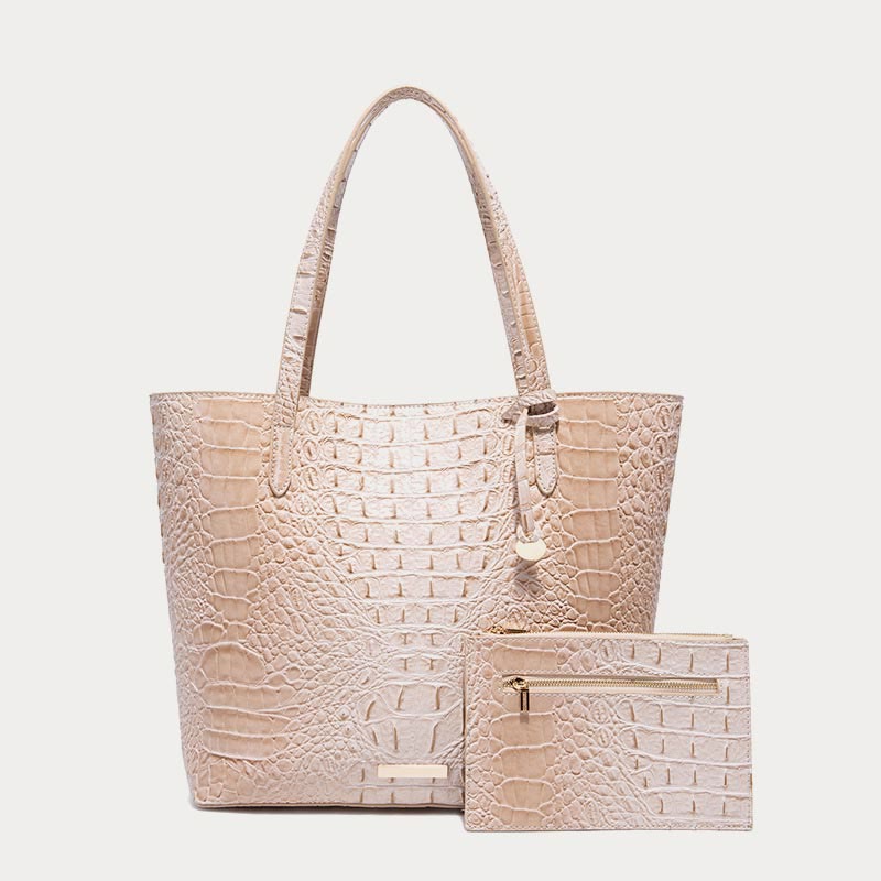 Tragetasche für Damen, tägliches Retro-Taschenset mit Krokodilmuster