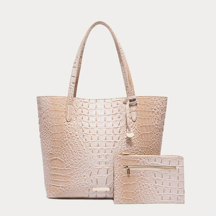 Tragetasche für Damen, tägliches Retro-Taschenset mit Krokodilmuster