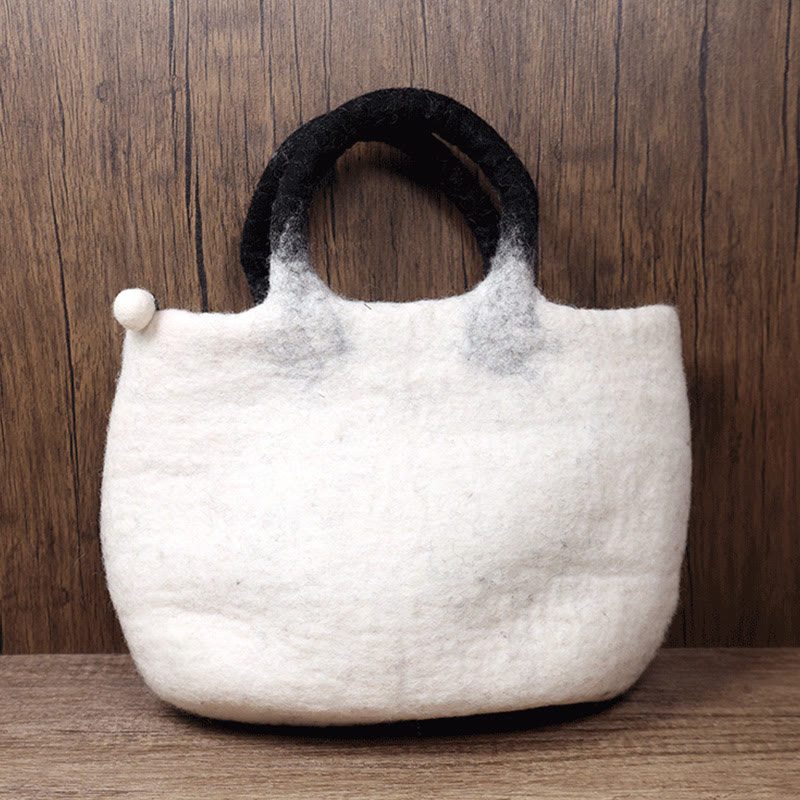 Handgemachte handgemachte Katze Wollfilz Handtasche