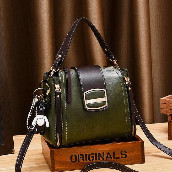 Top-Griff-Tasche für Damen, täglicher Einkaufsbeutel, Umhängetasche aus Leder