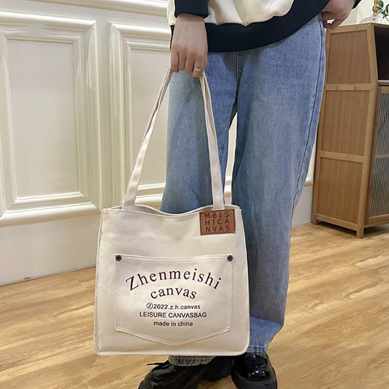 Tragetasche für Damen mit minimalistischem Druck, Umhängetasche für den täglichen Pendler