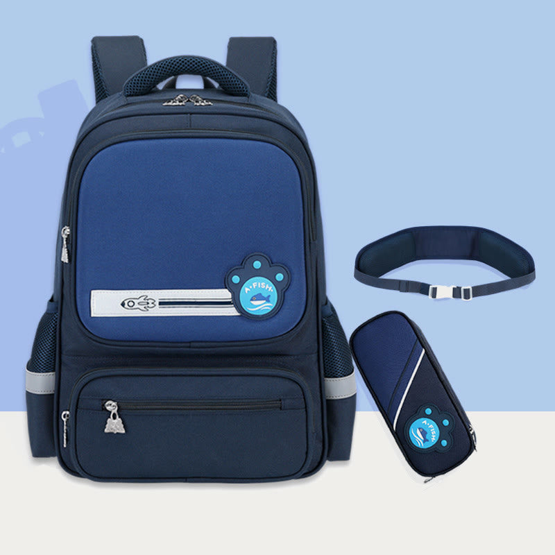 Rucksack für Kinder, lässig, süß, Farbe, Nylon, große Schultasche