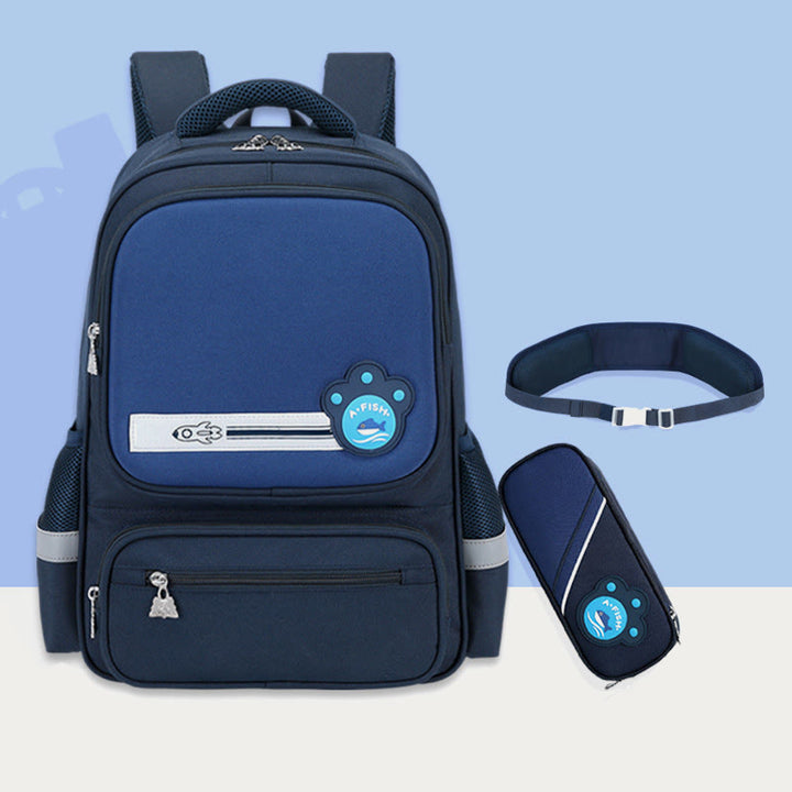 Rucksack für Kinder, lässig, süß, Farbe, Nylon, große Schultasche