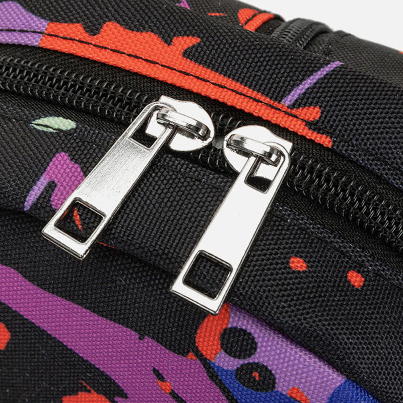 Schlägertasche für Teenager, bunt bedruckt, wasserdicht, Oxford-Sporttasche