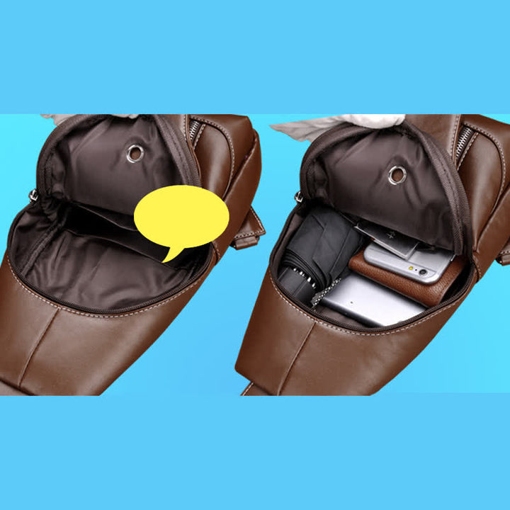 Männer Casual Reise Crossbody Brust Sling Tasche Ein Schultergurt