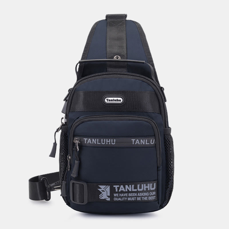 Schultertasche für Herren, multifunktionaler, lässiger Umhängerucksack für Outdoor-Sportarten
