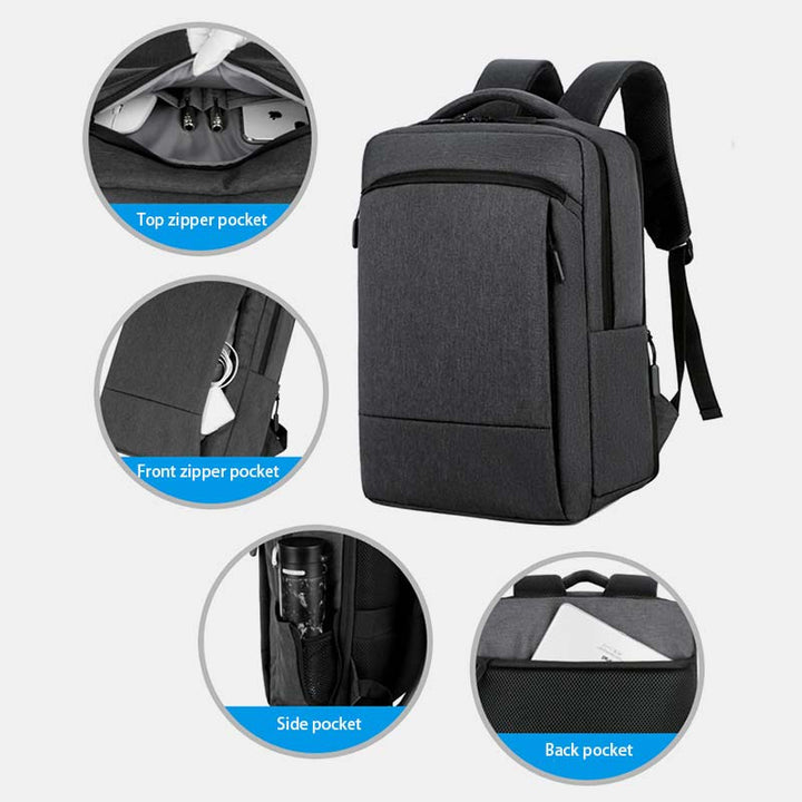 Leichter, schwerer, weiter tragbarer Business-Rucksack mit großer Kapazität und USB-Ladeanschluss
