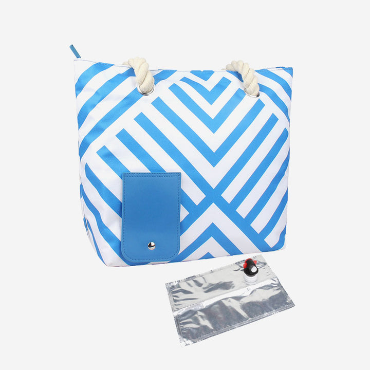 Große Strandtasche, Einkaufstasche, wasserdicht, großer Pool, mit Weinbehälter