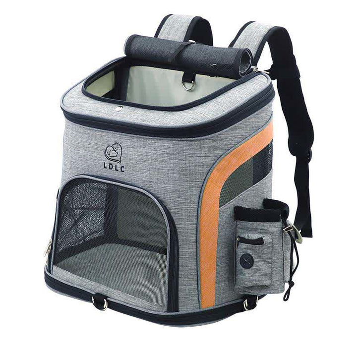 Haustier-Tragerucksack mit Taschen, Plüschmatte, Leine für Welpen und Katzen