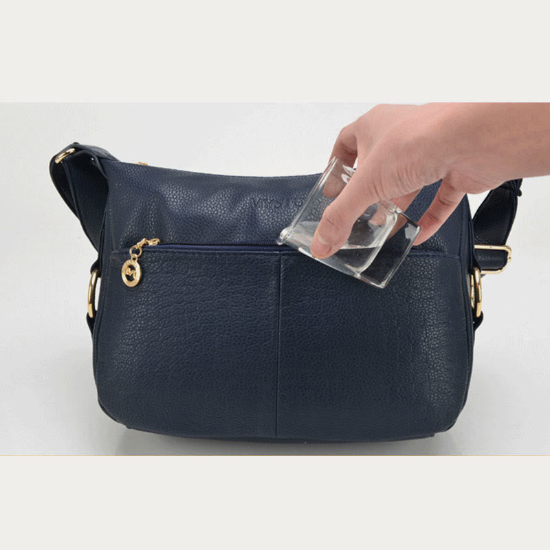 Umhängetasche für Damen, große Kapazität, Einkaufstasche aus PU-Leder