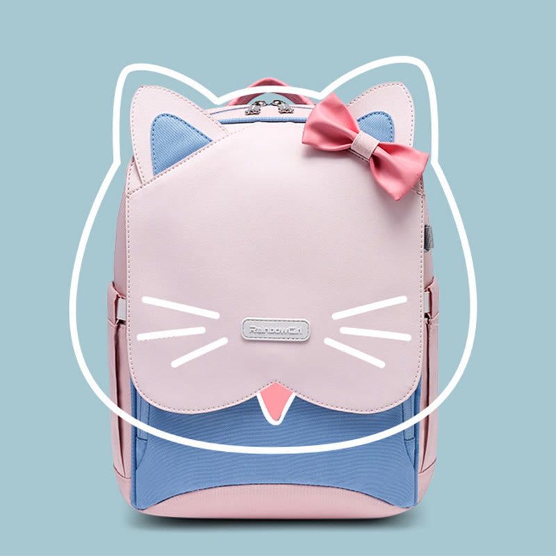 Wasserdichter, leichter Kitten-Rucksack für Schüler, Kinder, Grundschultaschen